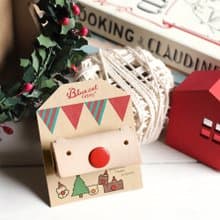 聖誕禮物/聖誕節交換禮物 Xmas Loopy 真皮革耳機專用集線器-白