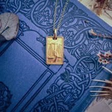 天秤座 法國古董包金吊飾 星座－歐洲古董首飾 Vintage Jewelry