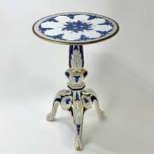 復古咖啡桌|瓷台標記PMP 1817手繪|