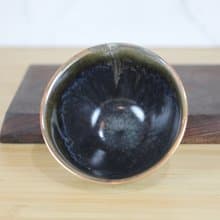 【母親節禮物】120ml 天目釉 柴燒茶杯 茶碗 鶯歌名家葉敏祥作品