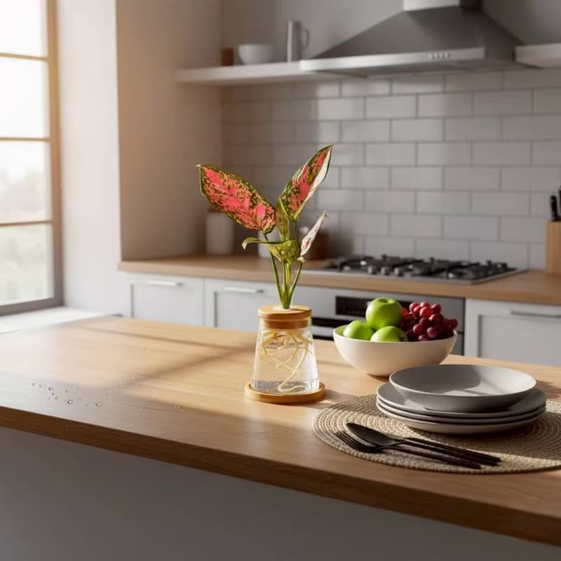 粗勒草 三角水耕盆栽 室內植物 觀葉植物 禮物 水培 辦公室小物