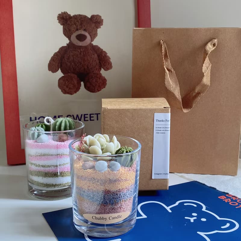 【DIY】 蠟燭材料包 仙人掌杯杯 香氛蠟燭 好上手 0技巧 親子友善