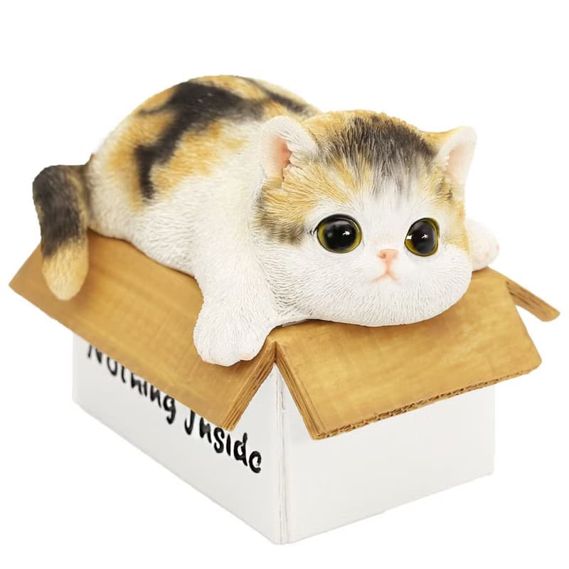 デバリエ ca238m【正規品】猫の置物 三毛猫 小物入れ レジン製 ギフト 最適なプレゼント