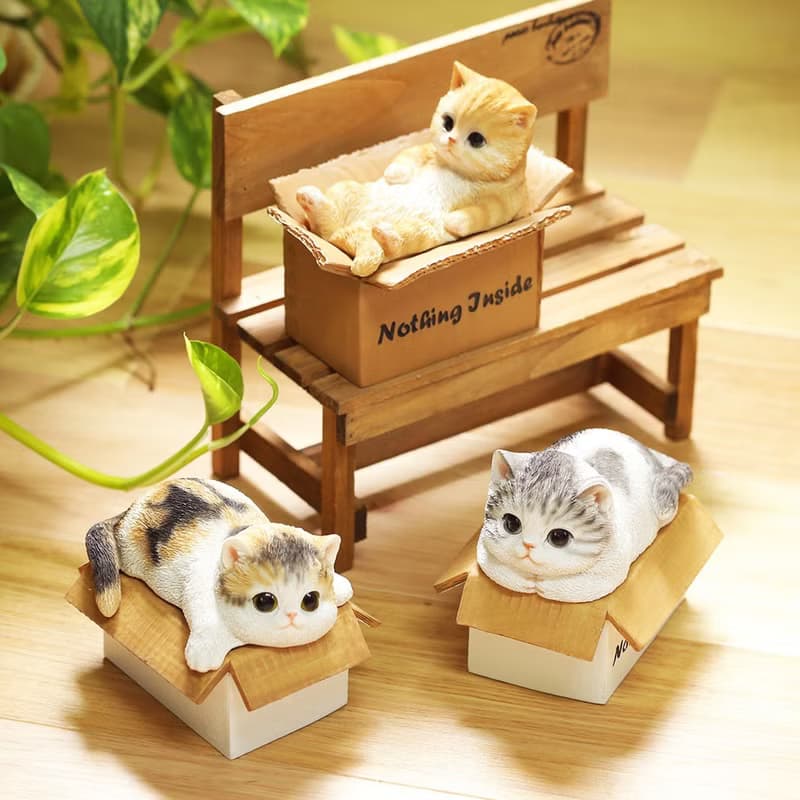 デバリエ ca238m【正規品】猫の置物 三毛猫 小物入れ レジン製 ギフト 最適なプレゼント