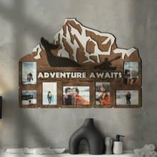 Personalized iceberg wall gallery Custom adventure sign Photo frame collage