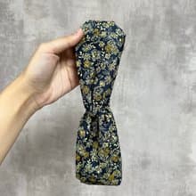 手工髮帶 / 青藍復古 / 手繪花 / 女裝