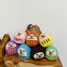 |哈哈羊毛氈| 許願達摩 馬卡龍 (7款) | 吊飾/擺飾 / 020