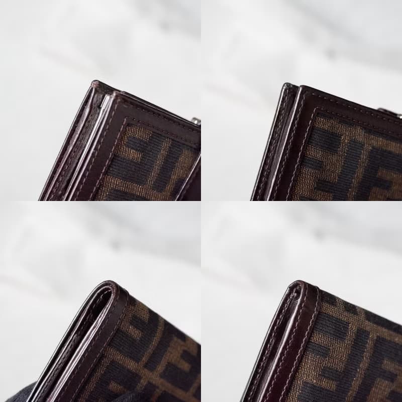Vintage Fendi 深色老花長夾