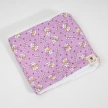 心暖暖毛孩脖圍  紫色花束 配 白絨毛