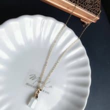 天然緬甸玉翡翠 冰種 長命百歲 長命鎖 禮物 項鍊 滿月禮 彌月禮