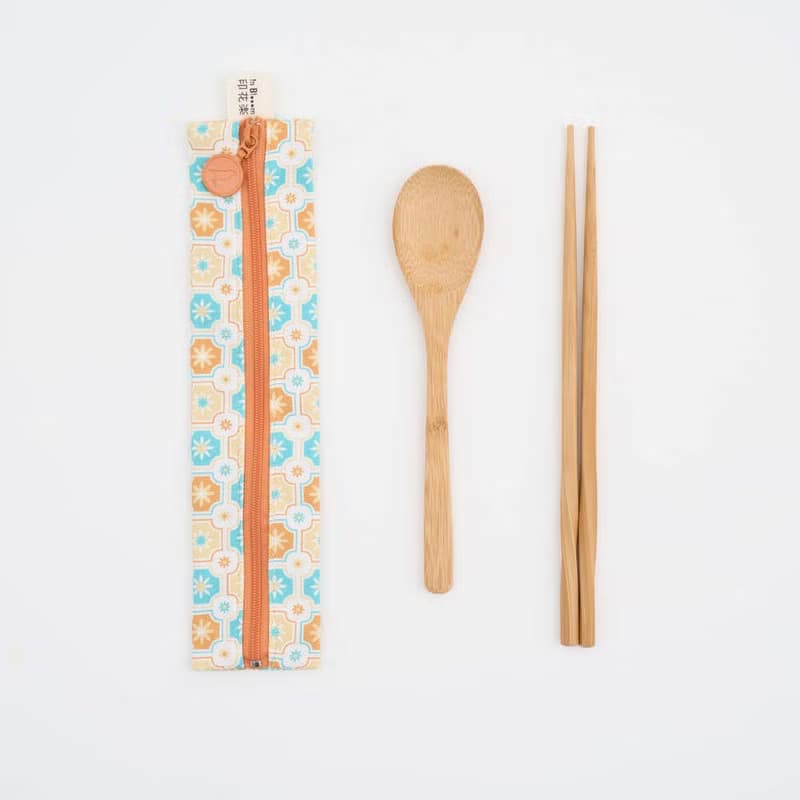 拉鏈餐具袋(含餐具)/老磁磚2號/玻璃彈珠/經典新色III