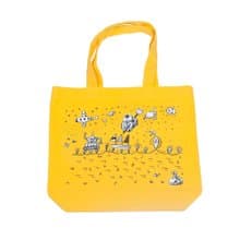 入園・入学に。ブックキングの夢　イラスト絵本袋　レッスンバッグ イエロー　Tcollector