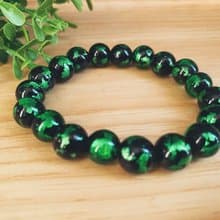 【琉璃系列】10MM油綠琉璃珠手鍊