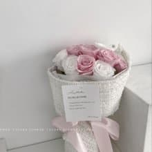 Flora Flower俄羅斯永生花束- 奶油粉