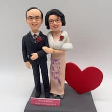 40年紅寶石婚 場景 結婚禮物 情侶公仔 紀念日禮物 週年紀念
