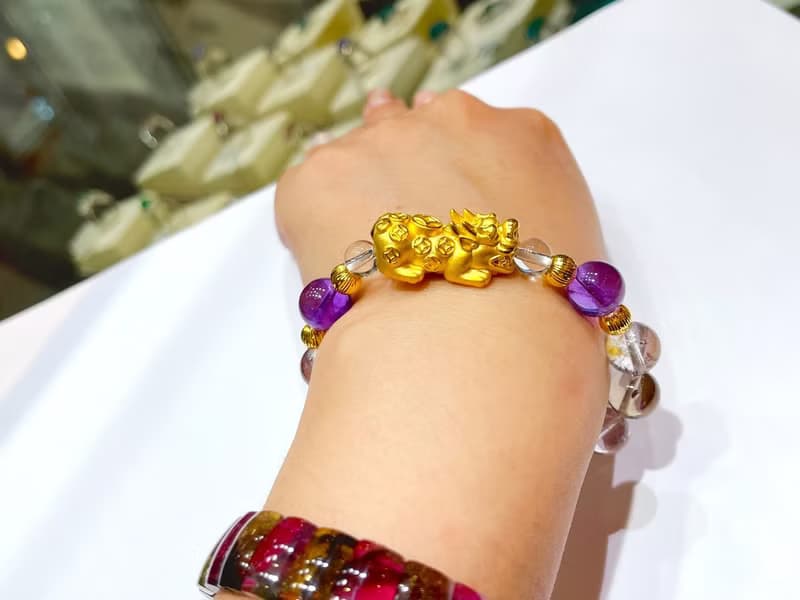 寶麗金珠寶-黃金貔貅造型手鍊