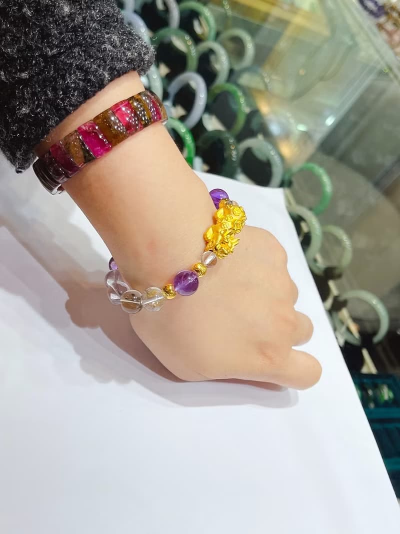 寶麗金珠寶-黃金貔貅造型手鍊