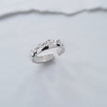 925純銀 山 海 邊際 耳骨夾 耳環 耳夾  中性耳骨夾 戒指