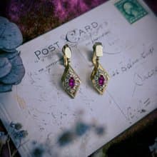 Kramer 不對稱3D幾何耳環－美國古董首飾 Vintage Jewelry
