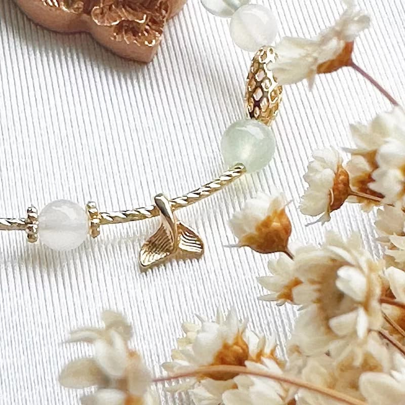 綠螢石貓貓手串 螢石手串 孔雀石 天然石手串 設計手串 葡萄石