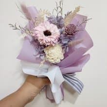 畢業老師禮物花束 索拉乾燥花永生花束開幕店面居家佈置離職退休