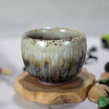【送禮好物】100ml 柴燒 天然落灰 手拉坯茶杯 鶯歌名家葉敏祥作