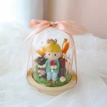 S15小王子玻璃罩盅 / 玻璃花盅 公仔罩盅