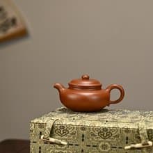 仿古全手工董文武徒弟董苒作品容量210cc原礦小紅泥