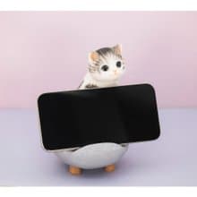 デバリエ スマホ スタンド ホルダー 誕生日プレゼント 女性 男性 猫 好き おもしろグッズ スマフォスタンド バレンタインデー (ソファーサバトラ)cb038