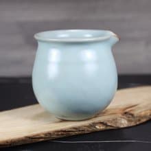 【送禮好物】360~400ml 汝窯無把 手拉坯 咖啡下壺 茶海 公道杯