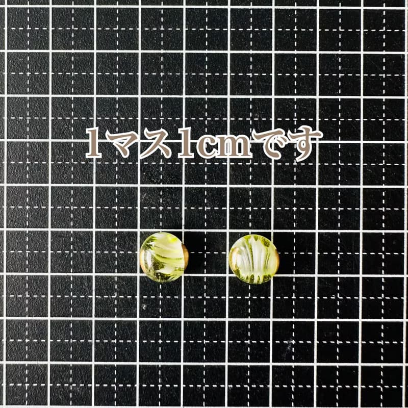 【再販】琉球ガラス 金継ぎ ピアス イヤリング ノンホールピアス ガラス グリーン 緑 透明 クリア ゴールド 金 ホワイト 白 シンプル ガラス 小ぶり