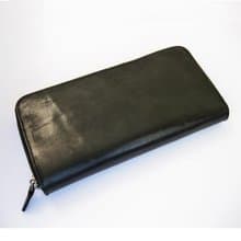 BASIC ラウンドファスナーロング　BLACK