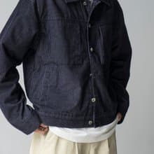 Jacket 重磅燈芯絨外套 日系復古寬鬆短cut剪裁多袋工裝夾克