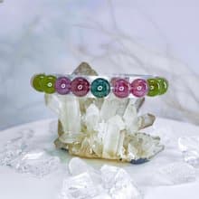 【馬卡龍糖果碧璽】天然純色彩虹碧璽 水晶手鍊手串 / 一物一拍