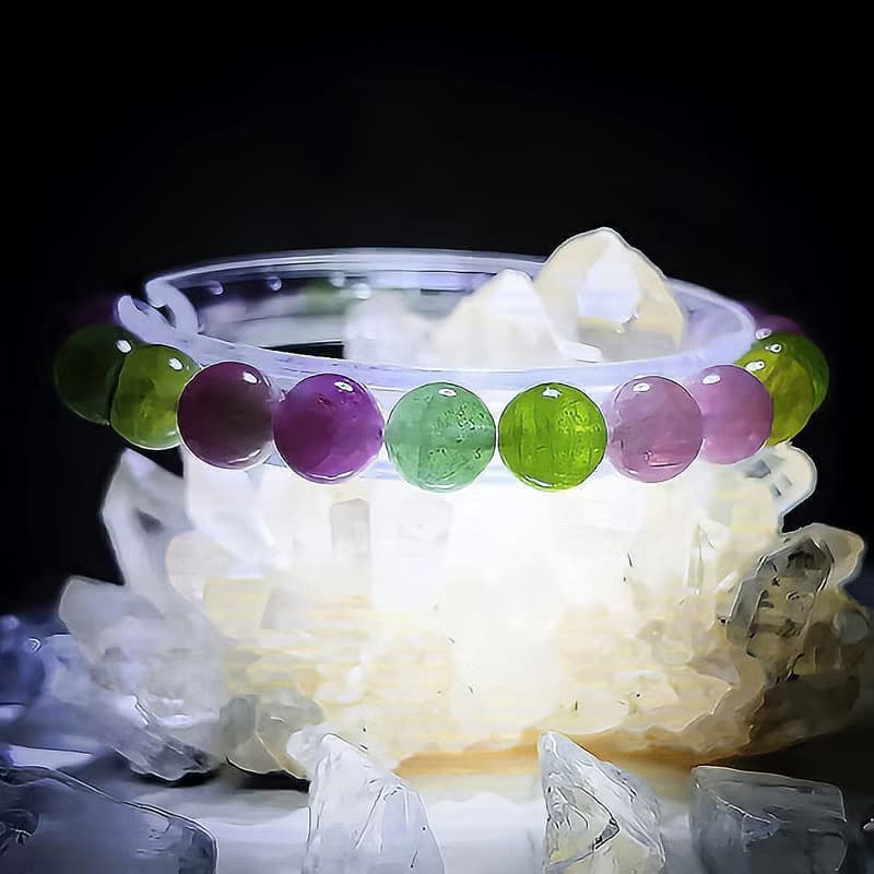 【馬卡龍糖果碧璽】天然純色彩虹碧璽 水晶手鍊手串 / 一物一拍