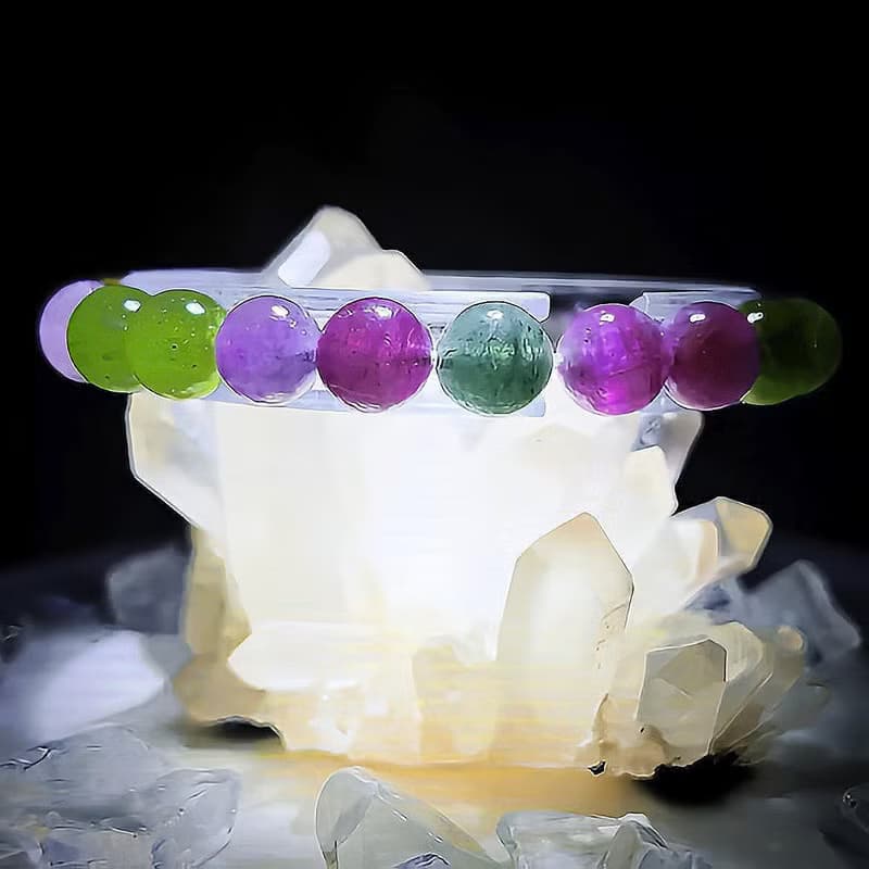 【馬卡龍糖果碧璽】天然純色彩虹碧璽 水晶手鍊手串 / 一物一拍