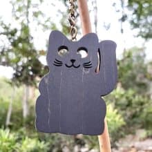 手工木作創意鑰匙圈  招財貓