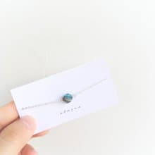 / 小星球 / 藍色瑪瑙925純銀手鍊 手鏈