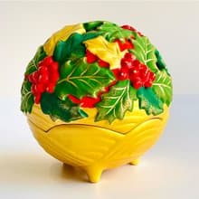 瀨戶燒-須原陶瓷工房 錦彩時令玲瓏盒(柊)