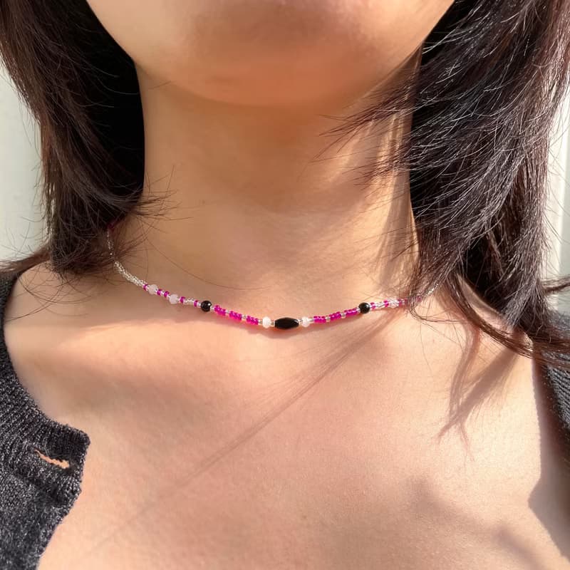 Fruit & Vegetable Collection - 008 Dragon Fruit Beads Necklace