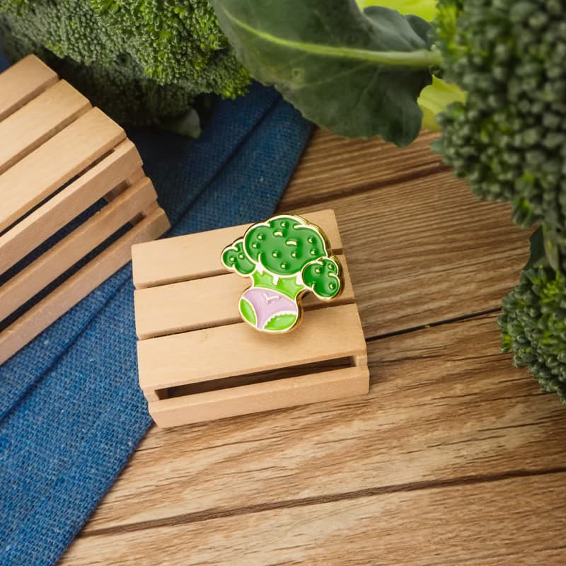 Broccoli Butt Enamel Pin — Lovers of Broccoli unite | Gift for cooks | 花椰菜