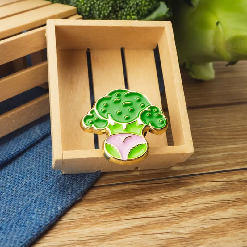 Broccoli Butt Enamel Pin — Lovers of Broccoli unite | Gift for cooks | 花椰菜