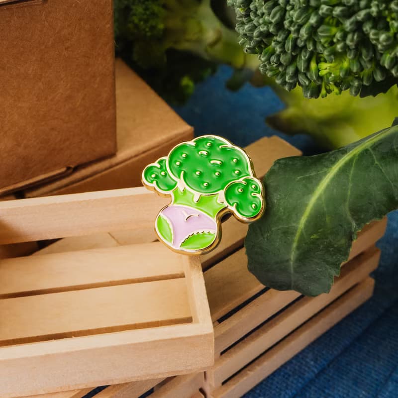 Broccoli Butt Enamel Pin — Lovers of Broccoli unite | Gift for cooks | 花椰菜