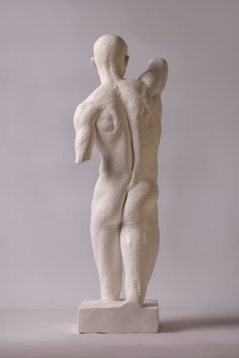 男體軀幹石膏像,非一般市售石膏像,手工自製附原作保證書(限自取)