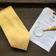 真絲商務系列領帶黃色藤蔓簡約精英necktie