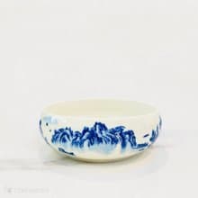 青釉風景瓷洗