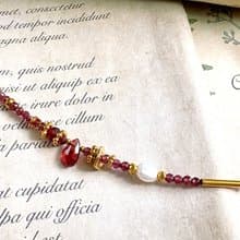 遊牧花園-紅石榴石細手鍊