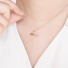 藍托帕石925純銀美人魚項鍊