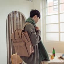 重磅帆布袋蓋後背包新版