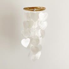 DIY-KIT | Finnish Bakery_Heart_Natural| Shell Wind Chime Mobile | #0-403-1